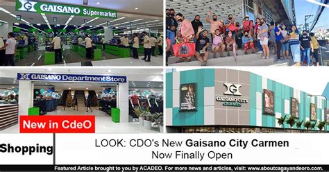 LOOK: CDO's New Gaisano City Carmen Now Finally Open.